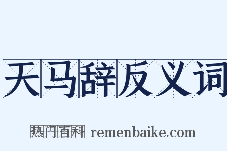 天马辞反义词是什么意思的图片